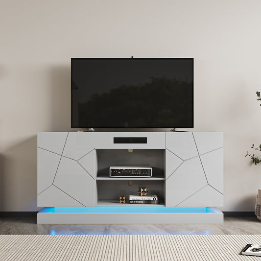 TV Cabinet ;  TV Stand with bluetooth speaker ;  Modern LED TV Cabinet with Storage Drawers;  Living Room Entertainment Center Media Console Table