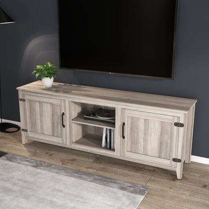 WESOME TV Stand Storage Media Console Entertainment Center with 2 Doors, Multiple Colors